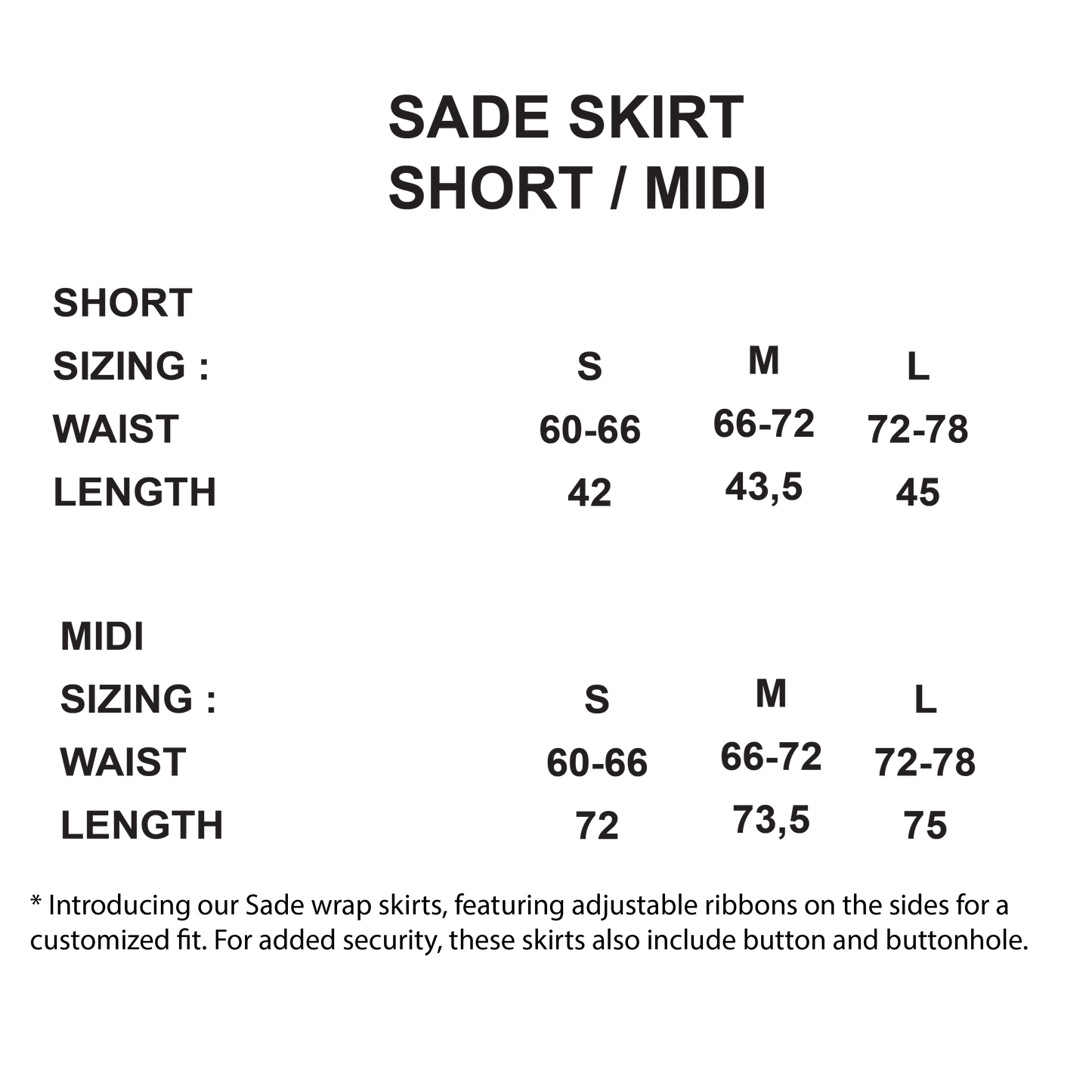 SADE SKIRT - SHORT/MIDI