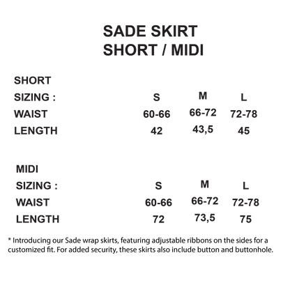 SADE SKIRT - SHORT/MIDI