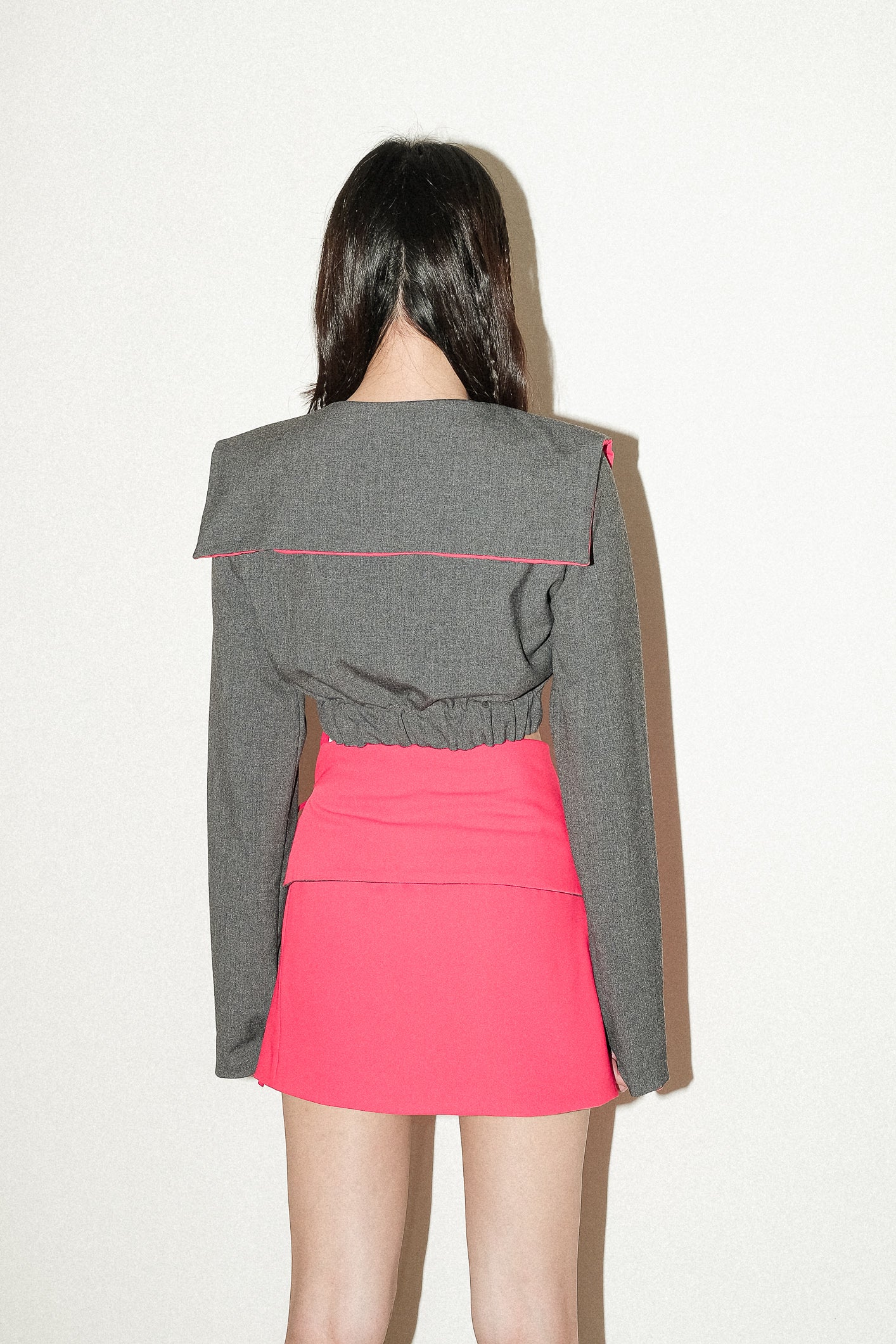 KIKU REVERSIBLE CROPPED JACKET