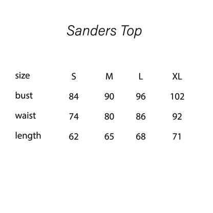 SANDERS REVERSIBLE TOP - BASE COLOR (CHOOSE YOUR OWN COLOR)