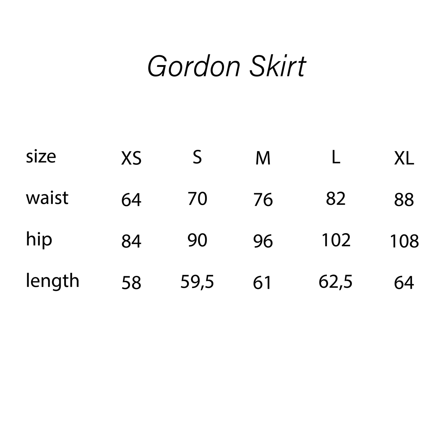 GORDON SKIRT