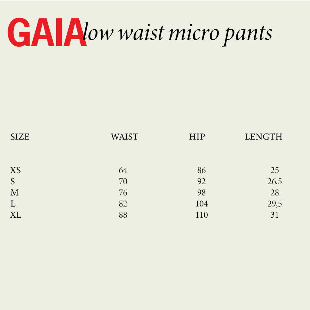 GAIA LOW WAIST MICRO SHORT