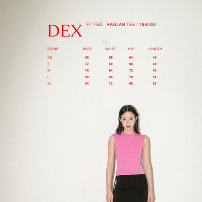 DEX SLEEVELESS FITTED TEE